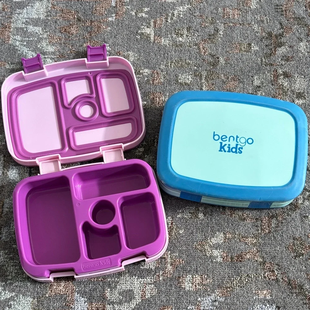 Bentgo Kids Pink and Blue Lunch Box - Picture 2 of 7